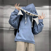 Hearujoy  Funny Shark Patchwork Hoodies Autumn Kawaii Women's Sweatshirt Oversized Casual Long Sleeve Pullover cotton Couple y2k clothes